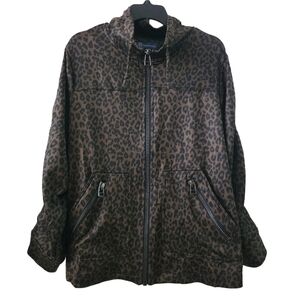Democracy adjustable jacket leopard animal print S